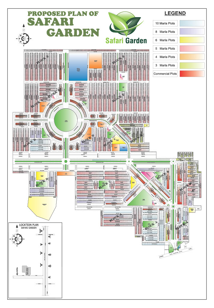 safari garden housing scheme map