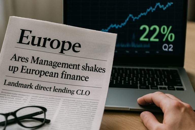 Ares Management Transformă Finanțele Europene cu Un CLO Istoric de Finanțare Directă – Acțiunile Cresc cu 22% în T2